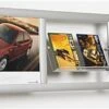 24 X 18 Wall Poster Frame With Literature Holder, 4"/8.5"w, 4-8 Pockets - Silver -LuxeDisplay Shop wstnsp182.rw preview