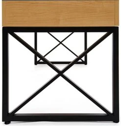 45" Glass Display Case With Locking Drawers, Frameless, Ships Assembled - Wood Grain -LuxeDisplay Shop xdcp2n.ra4 preview