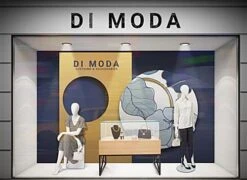 45" Glass Display Case With Locking Drawers, Frameless, Ships Assembled - Wood Grain -LuxeDisplay Shop xdcp2n.ra8 preview