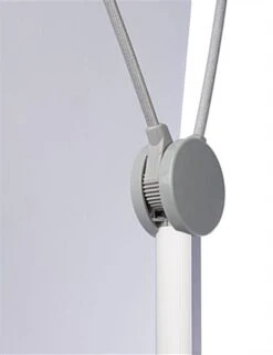 Outdoor Banner Stand With Adjustable Height & Width, Fillable Base - Gray -LuxeDisplay Shop yb3979m2.ra4 preview