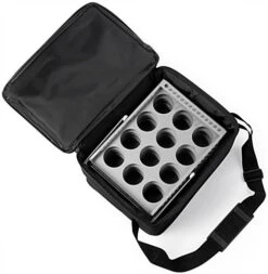 6-Pocket Portable Literature FloorStand With Case, 2-Sided, Adjustable Height -Silver -LuxeDisplay Shop zzor6slv.ra2 preview